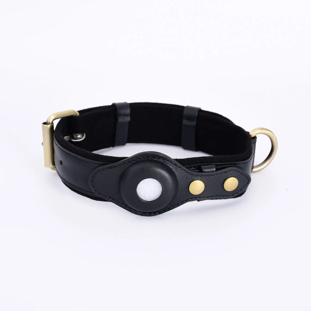 PawTrack Leather GPS Collar - Premium Pet Holder KaiiRova