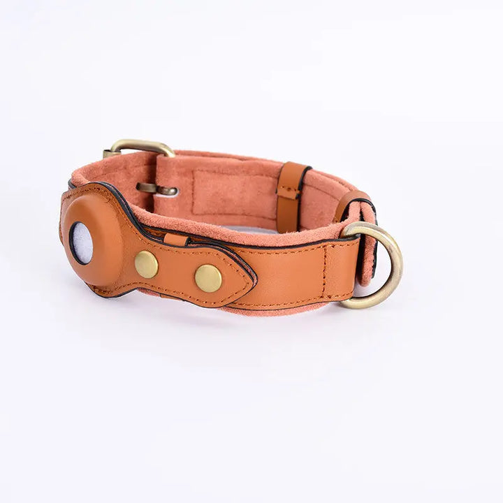 PawTrack Leather GPS Collar - Premium Pet Holder KaiiRova