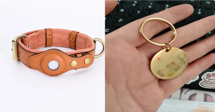 PawTrack Leather GPS Collar - Premium Pet Holder KaiiRova