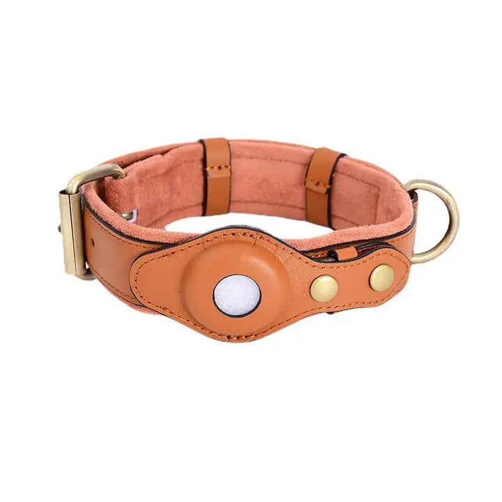 PawTrack Leather GPS Collar - Premium Pet Holder KaiiRova