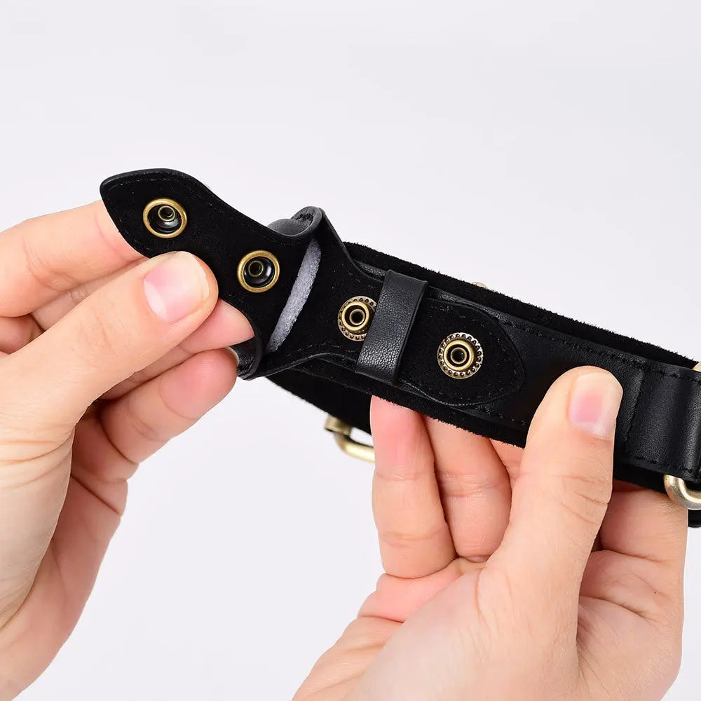 PawTrack Leather GPS Collar - Premium Pet Holder KaiiRova